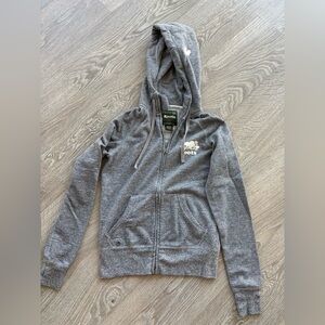 ROOTS Original Women’s Grey Zip-Up Hoodie, Size XS